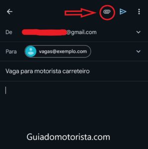 como anexar currículo através do Gmail